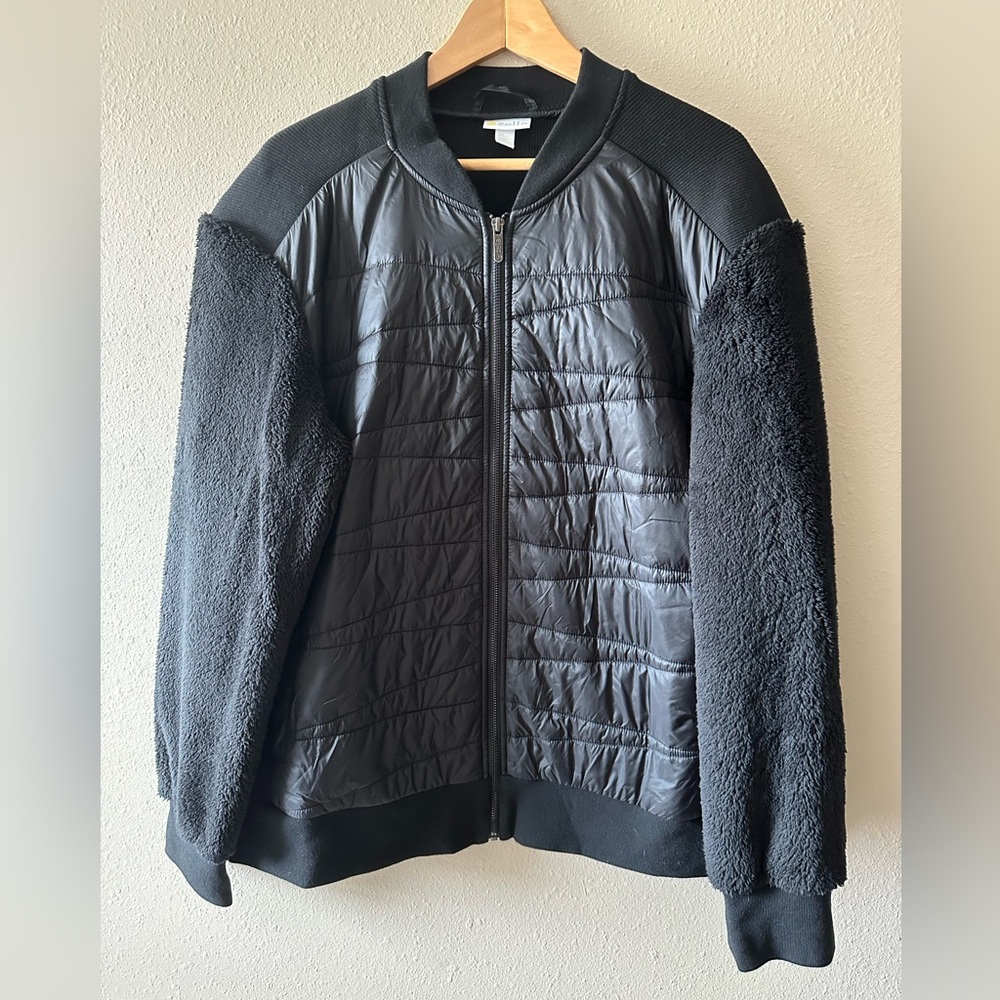 Zella Bomber/Teddy Jacket, XL, Black 🖤